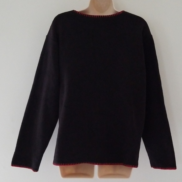 L.A. Blues Jeans Snowflake Fleece Long Sleeve Sz L - Picture 3 of 6